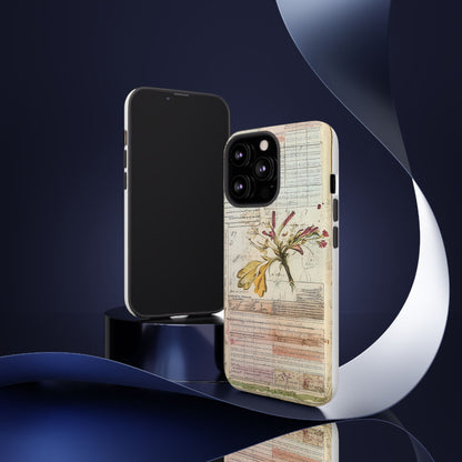 Vintage Botanical Tough Case — Floral Collage Phone Cover