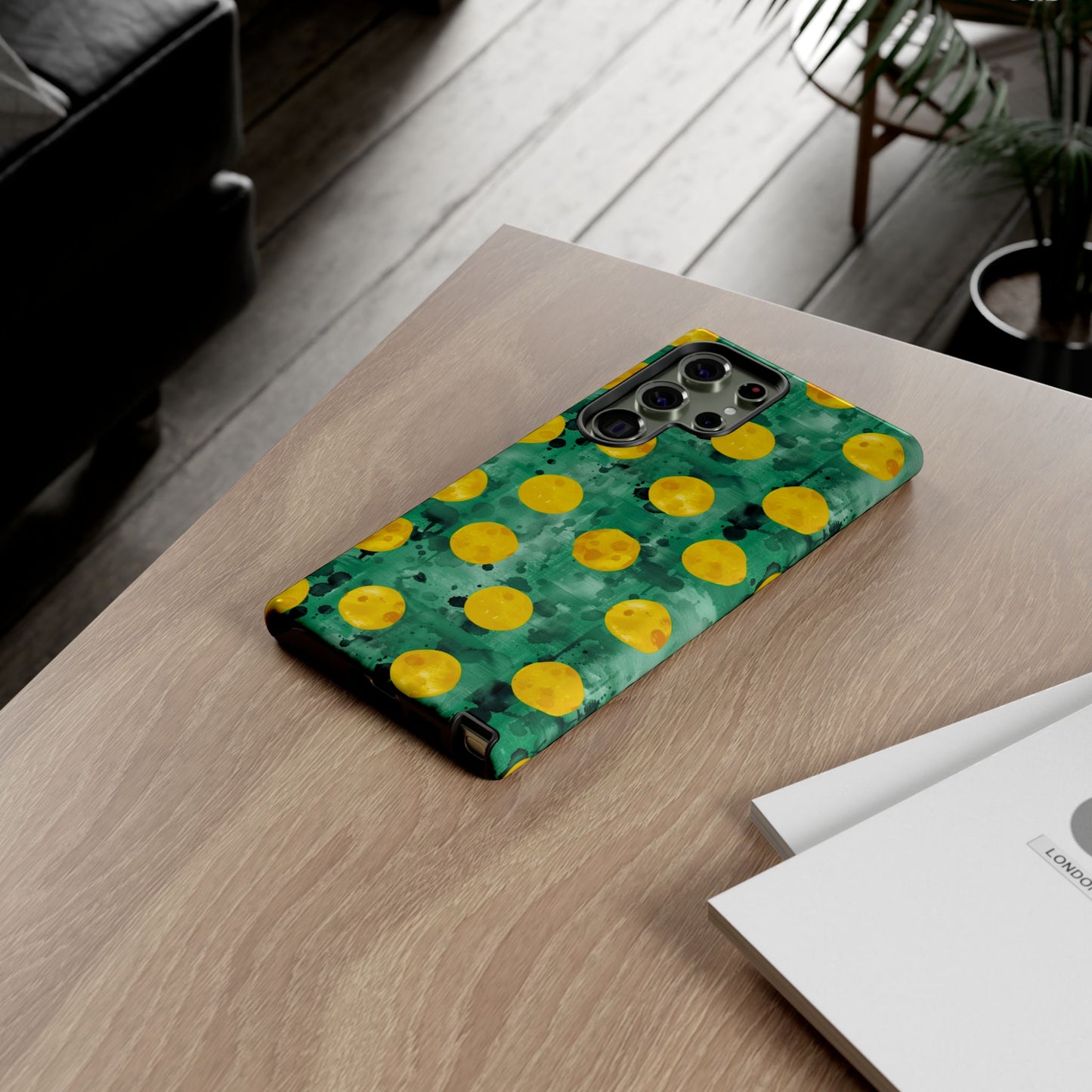 Tough Cases With a Green Color And Yellow ,A Perfect Gift For A Girl