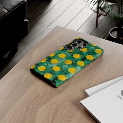 Tough Cases With a Green Color And Yellow ,A Perfect Gift For A Girl