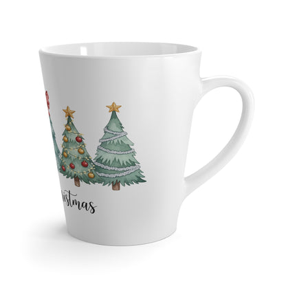 Christmas Tree Latte Mug - Festive Holiday Coffee Cup perfect gift for holidays .