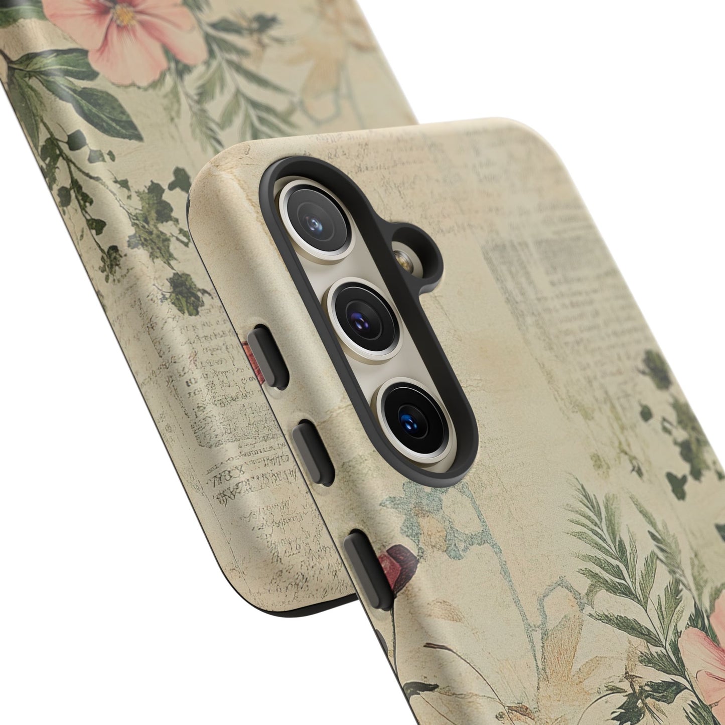 Floral Vintage Tough Case – Botanical Protective Phone Cover,Plants Lovers