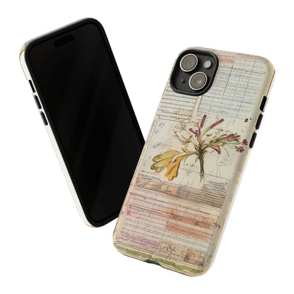 Vintage Botanical Tough Case — Floral Collage Phone Cover