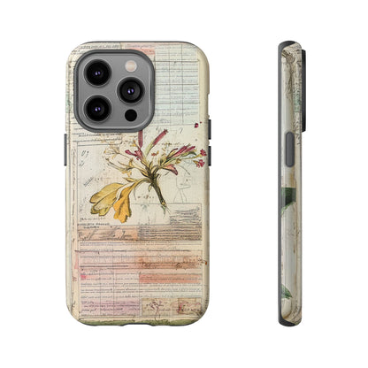 Vintage Botanical Tough Case — Floral Collage Phone Cover