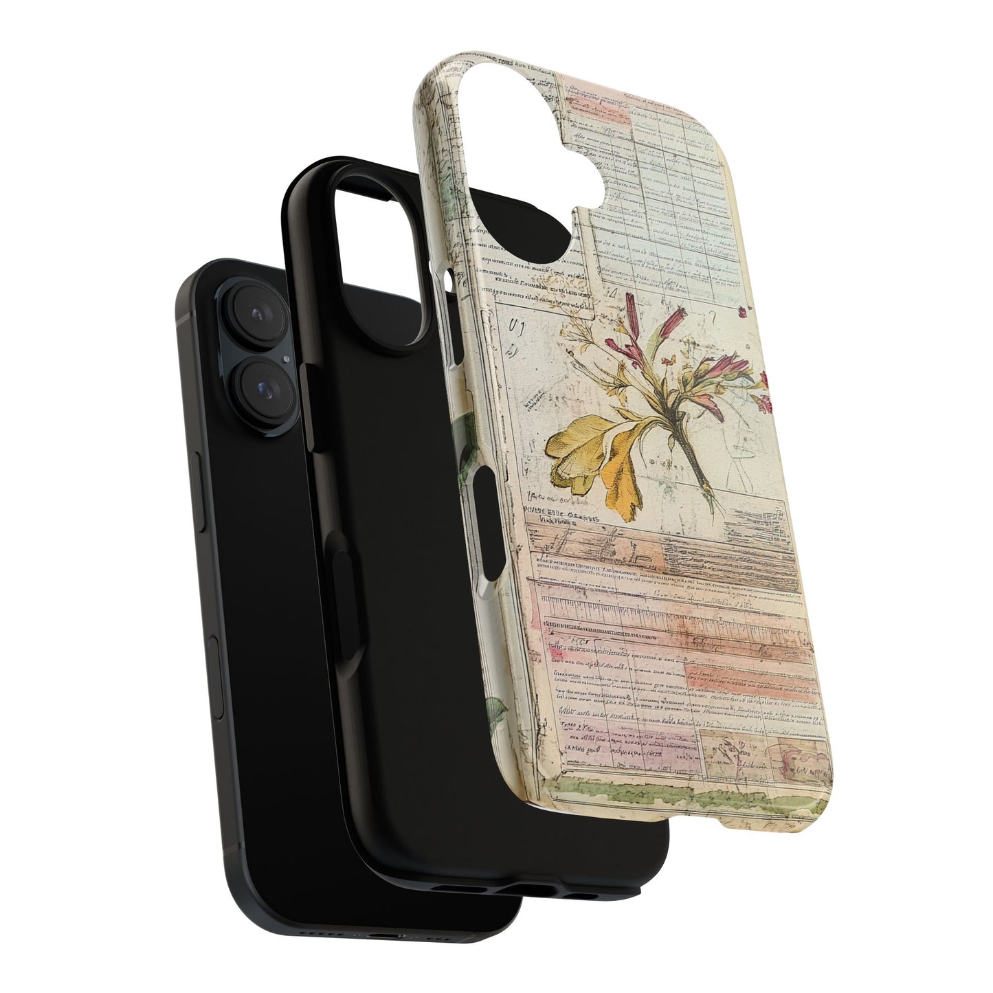 Vintage Botanical Tough Case — Floral Collage Phone Cover