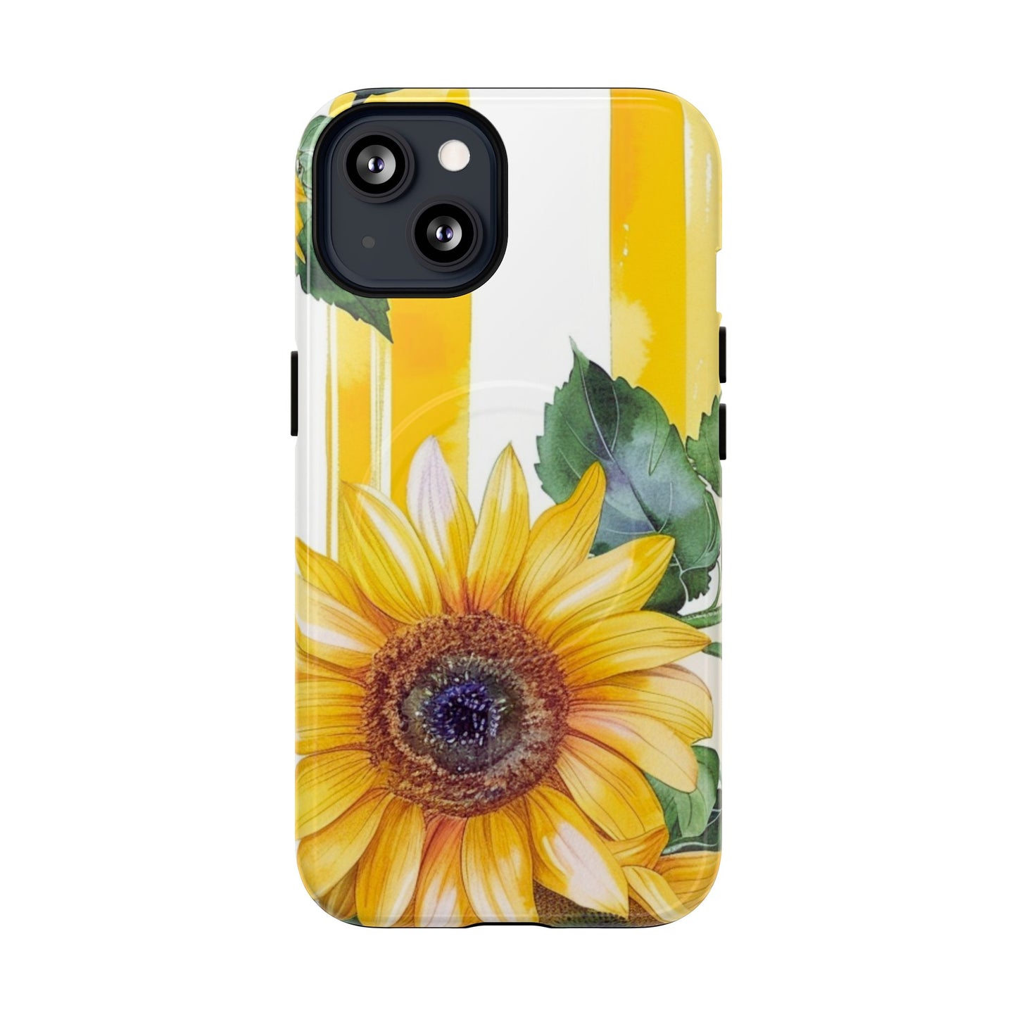 Sunflower Tough Magnetic Phone Case — Bright Floral Protective Cover