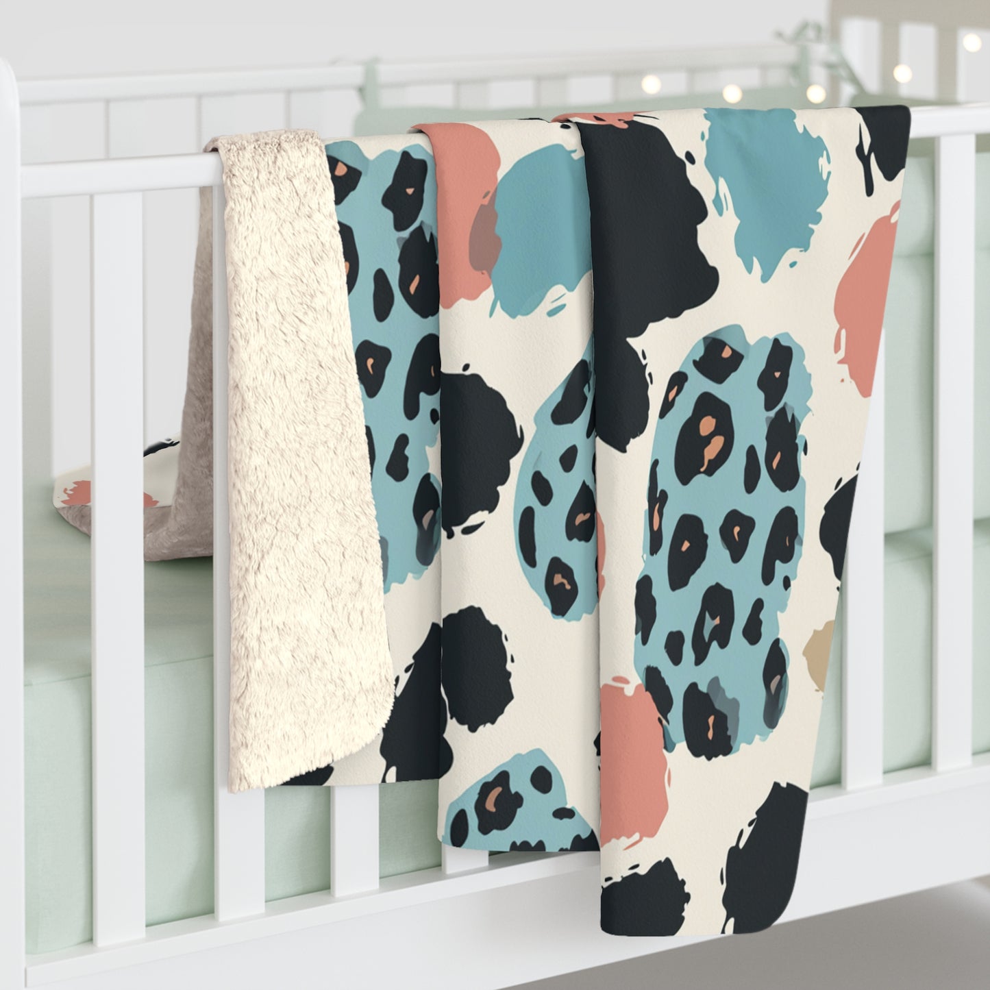 Sherpa Fleece Blanket With Multicolors