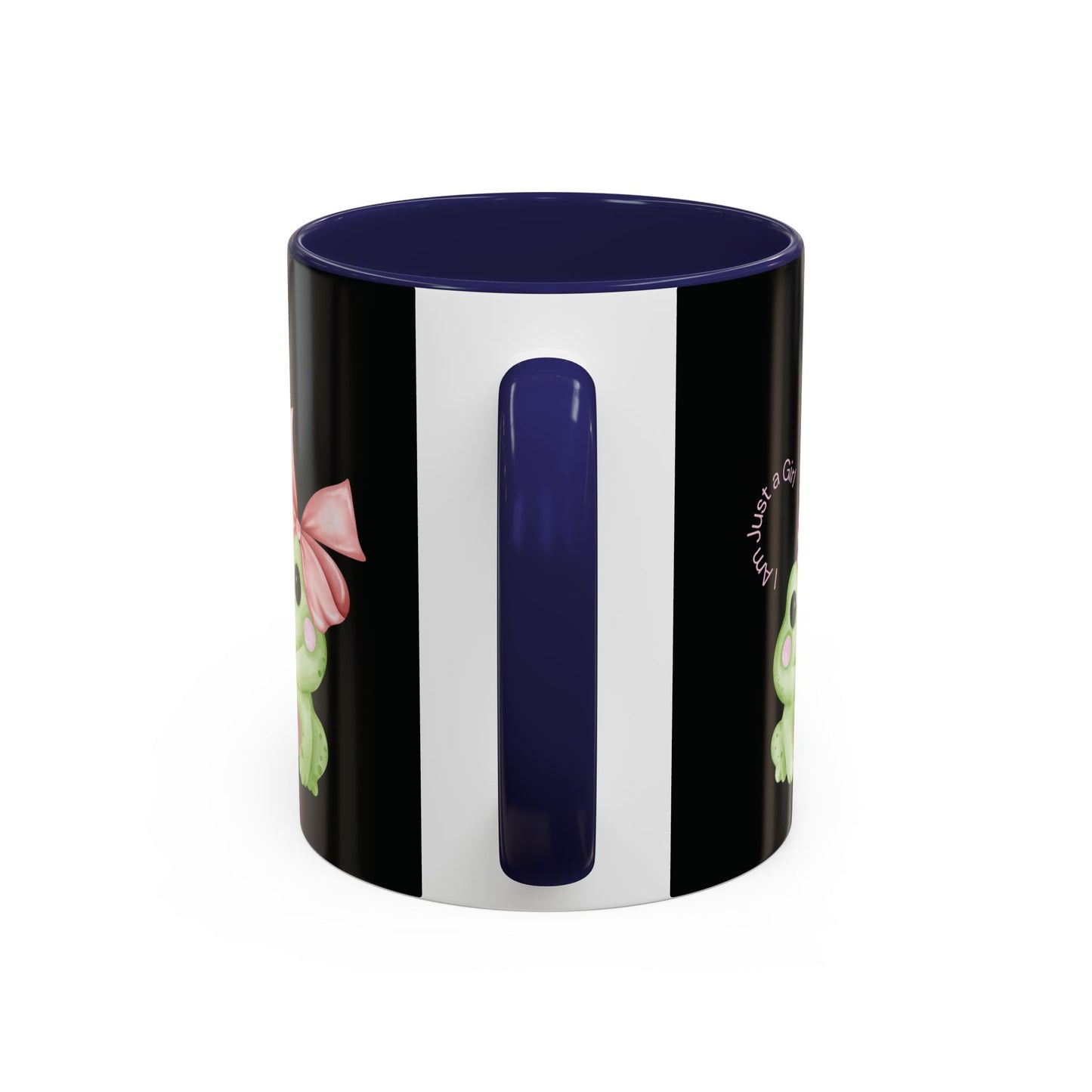 Cute Frog Accent Coffee Mug - Perfect for Girls, Gift for Coffee Lovers, Funny Frog Mug, Animal Lover Gift, Office Mug