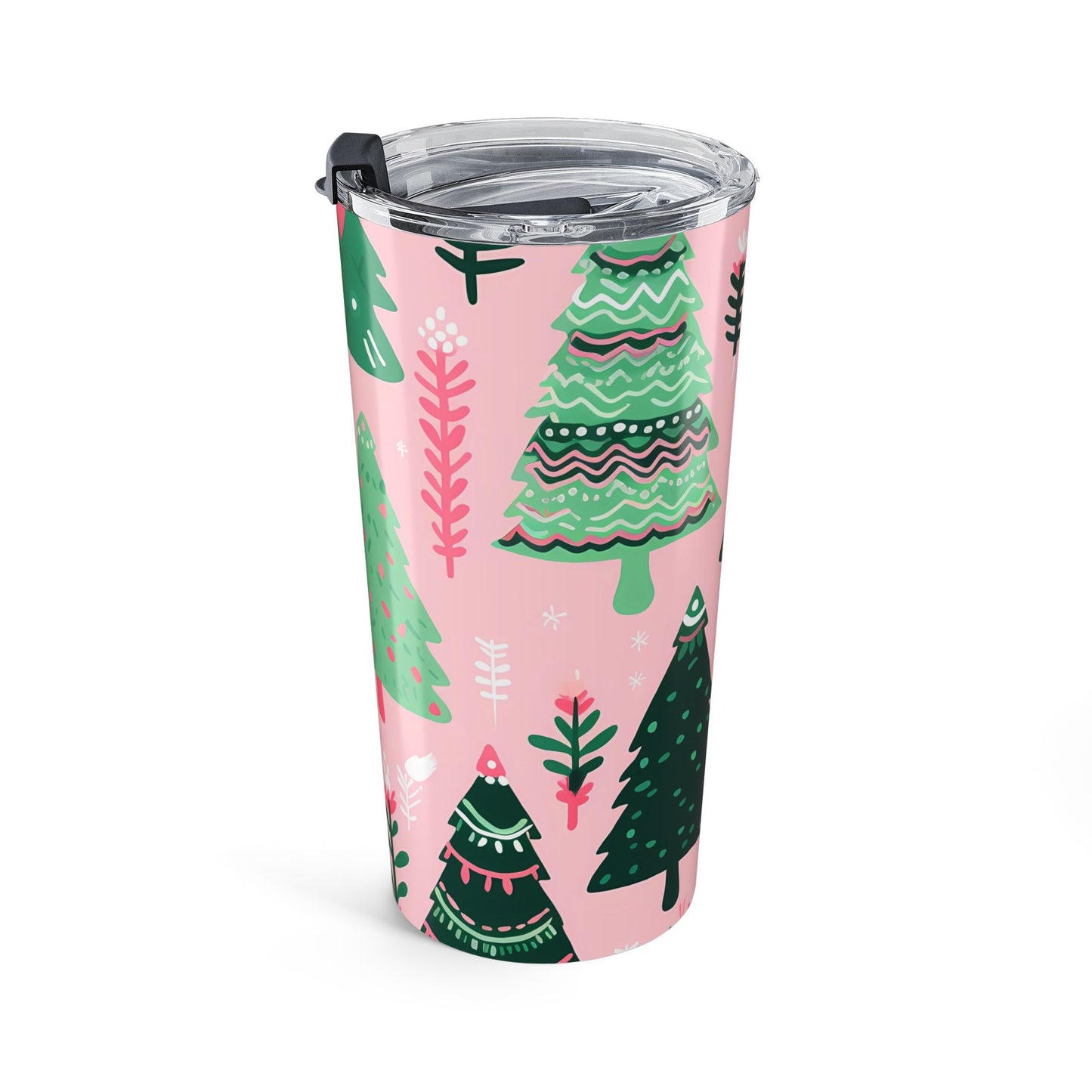 Festive Christmas Tree Tumbler 20oz - Holiday Drinkware, a perfect gift for girl  ,December.