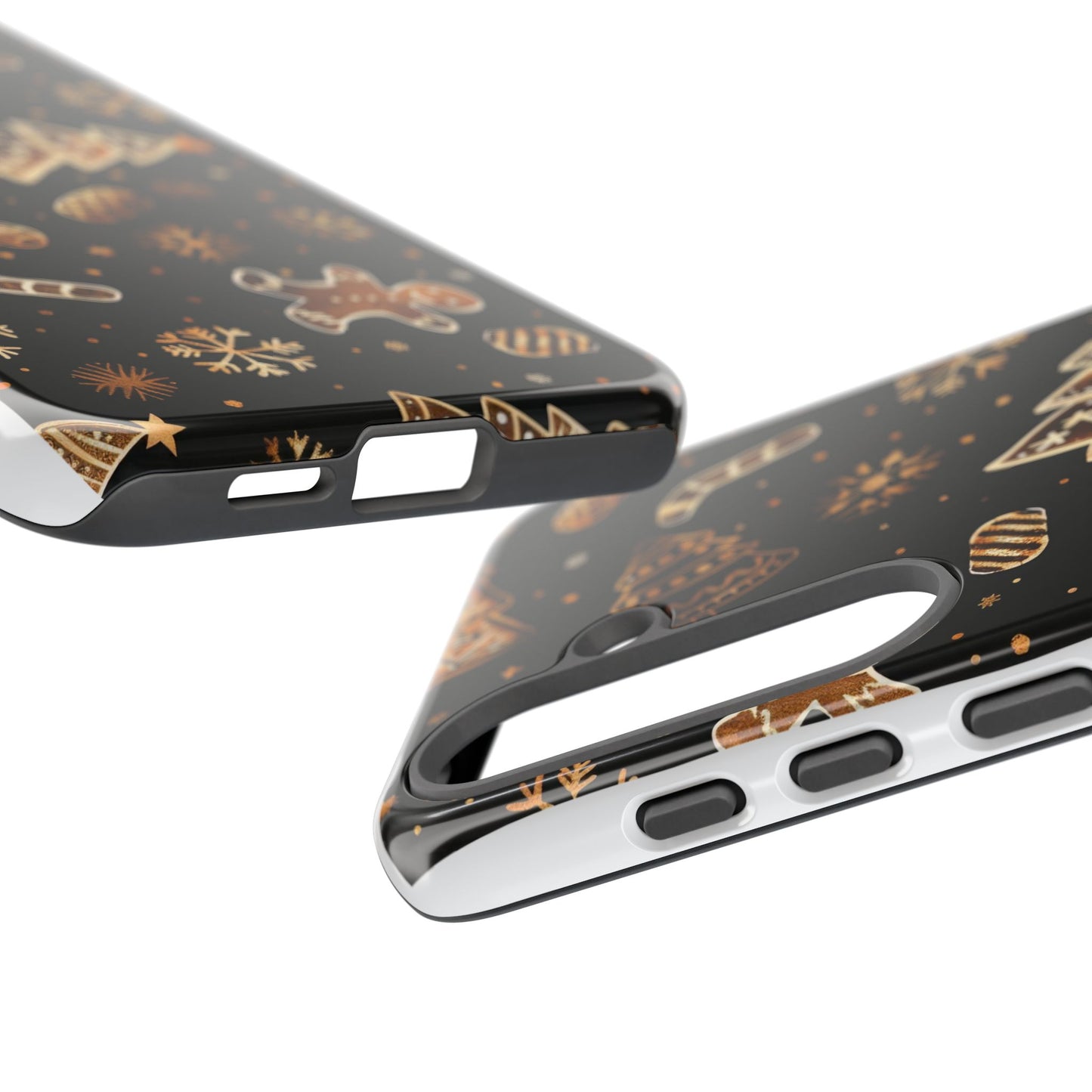 Christmas Cookie Phone Case,Black And Gold ,Case Holidays Case