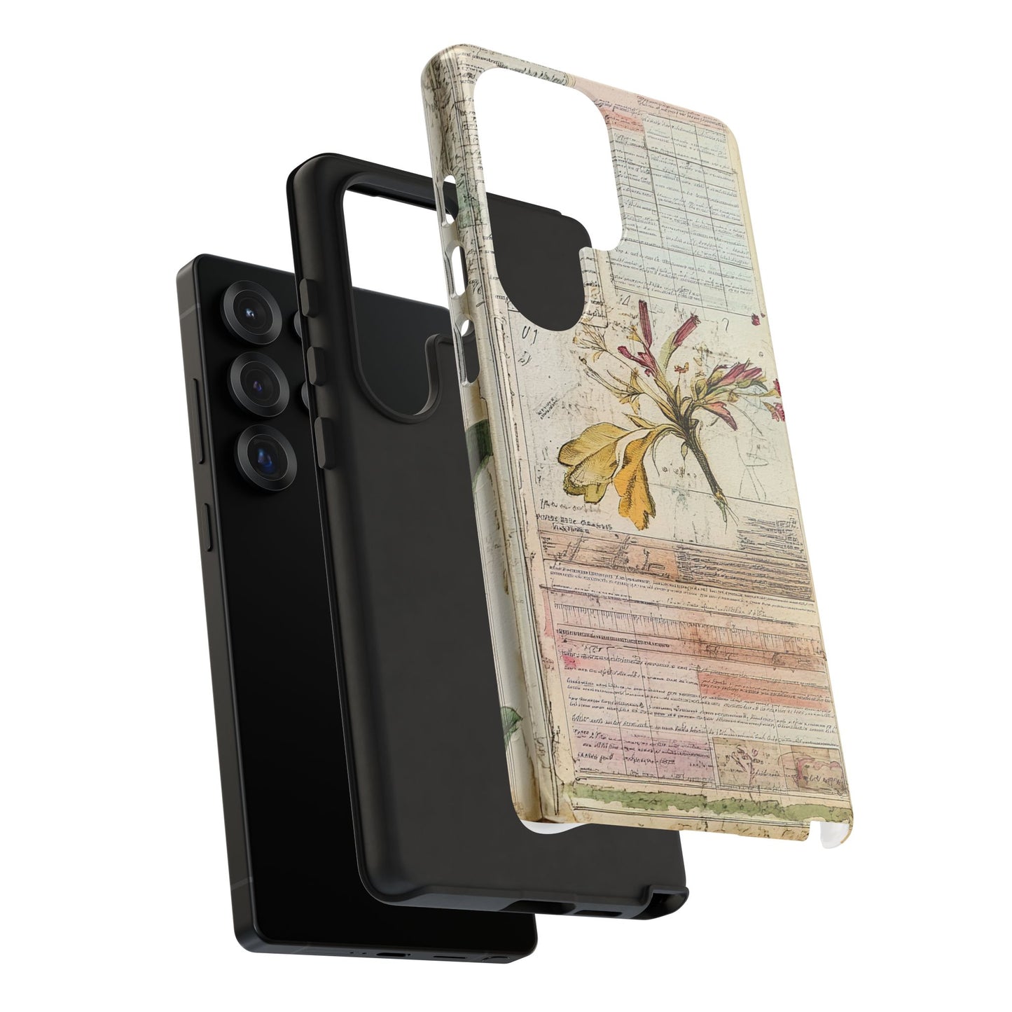 Vintage Botanical Tough Case — Floral Collage Phone Cover
