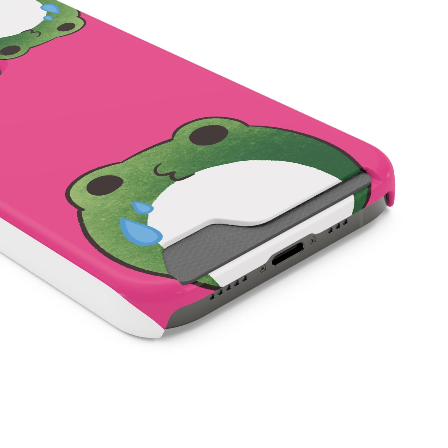 Phone Case With Card Holder frog for animal lovers