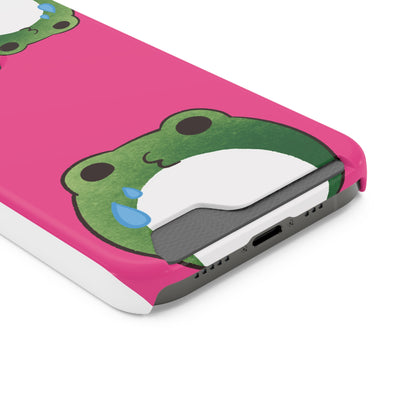 Phone Case With Card Holder frog for animal lovers