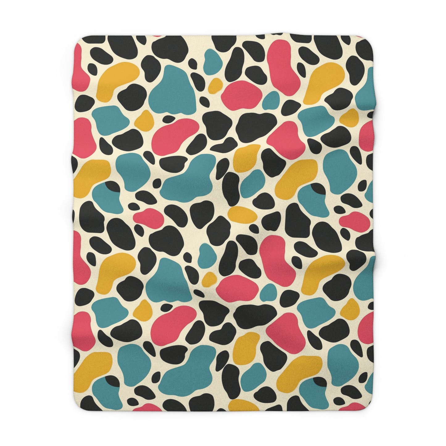 Sherpa Fleece Blanket with Multicolors