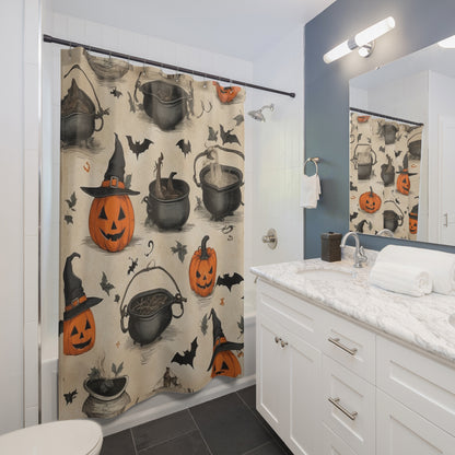 Shower Curtains for Hallowen days. Perfect for you bathroom .