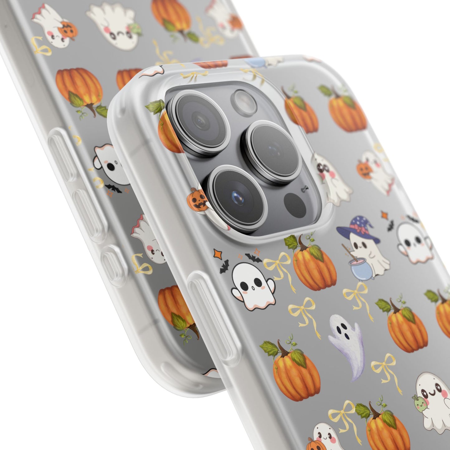 Cute Halloween Flexi Cases | Ghosts & Pumpkins Phone Cover, Spooky Gifts, Fall Decor, Horror Lovers, October Celebration