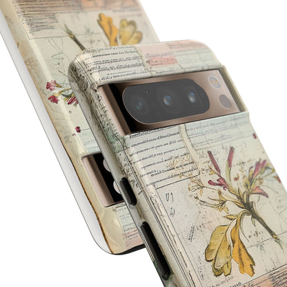 Vintage Botanical Tough Case — Floral Collage Phone Cover