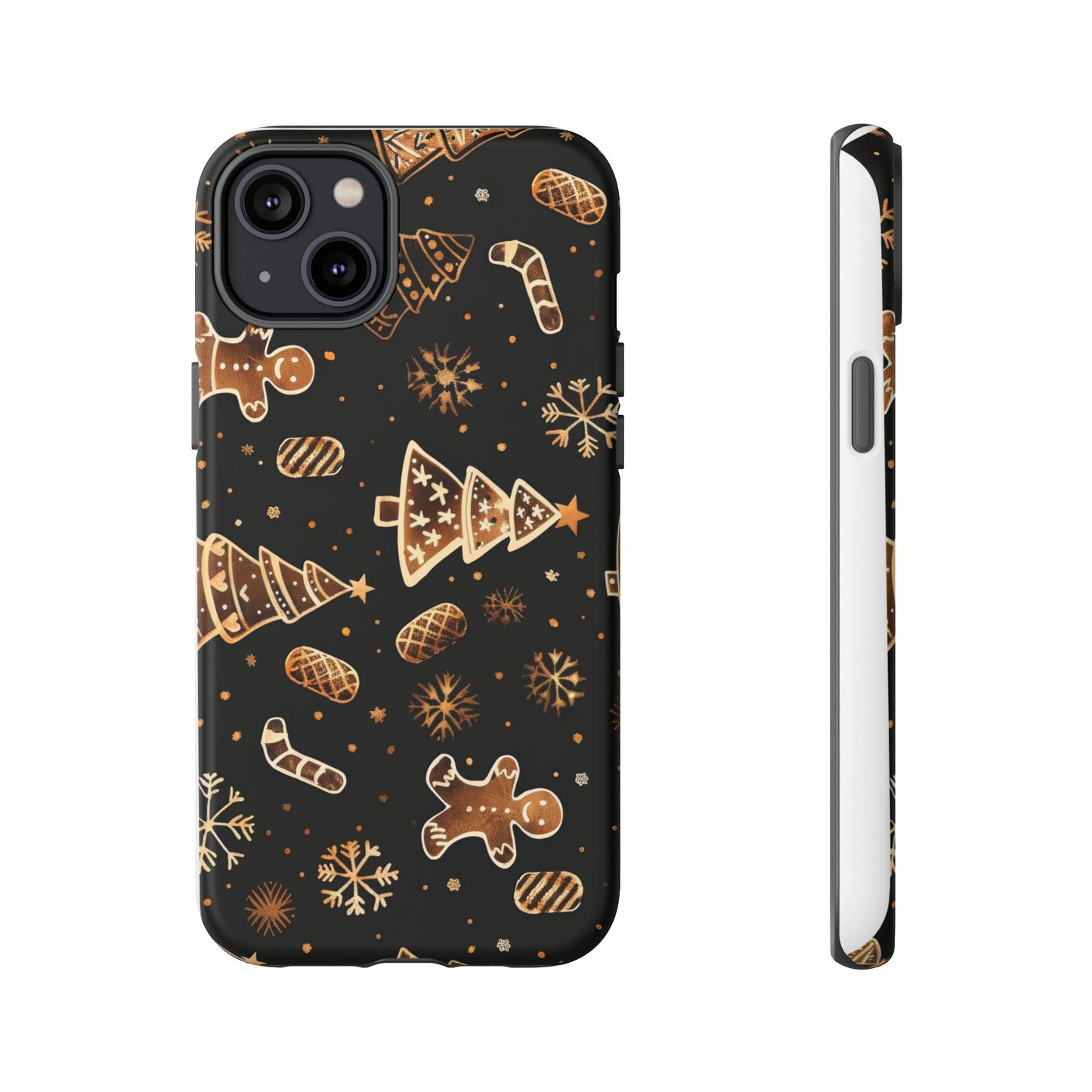 Christmas Cookie Phone Case,Black And Gold ,Case Holidays Case