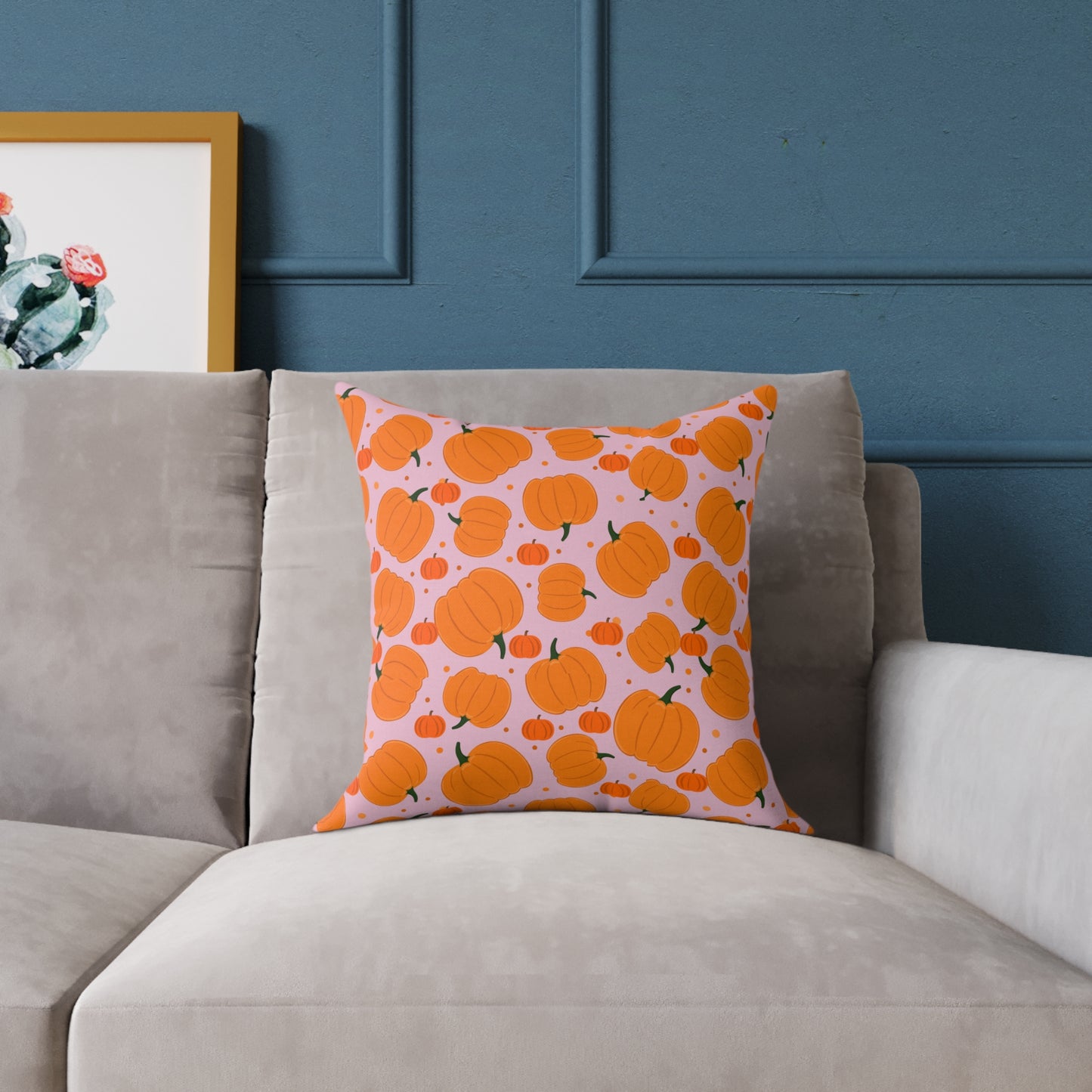 Autumn Pumpkin Decorative Pillow, Fall Home Decor, Halloween Cushion, Cozy Living Room Accent, Harvest Season Throw Pillow