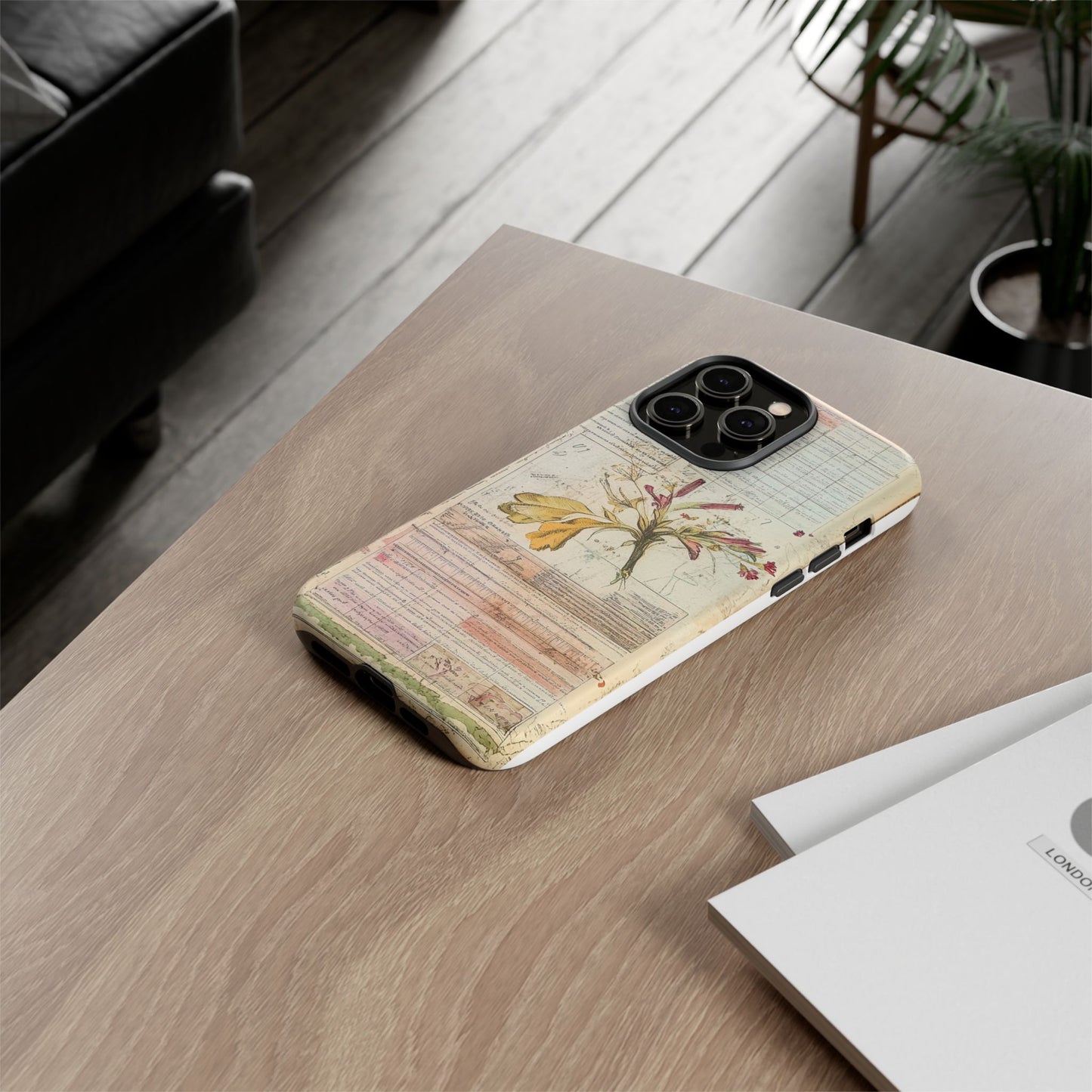 Vintage Botanical Tough Case — Floral Collage Phone Cover