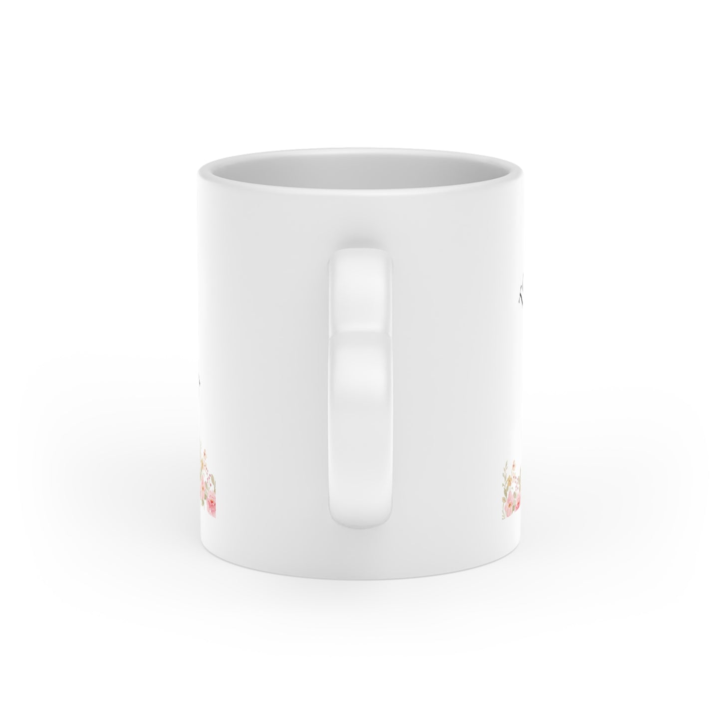 Mug - Duck and Flowers Heart-Shaped Mug - Today Is My Day Design