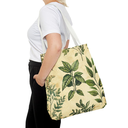 Vintage Floral Tote Bag — Botanical Garden Print AOP