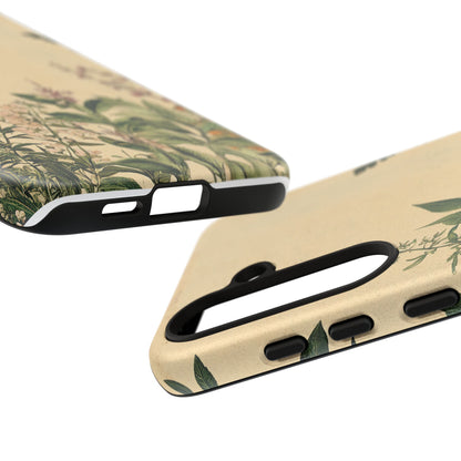 Floral Vintage Tough Case – Botanical Protective Phone Cover,Plants Lovers