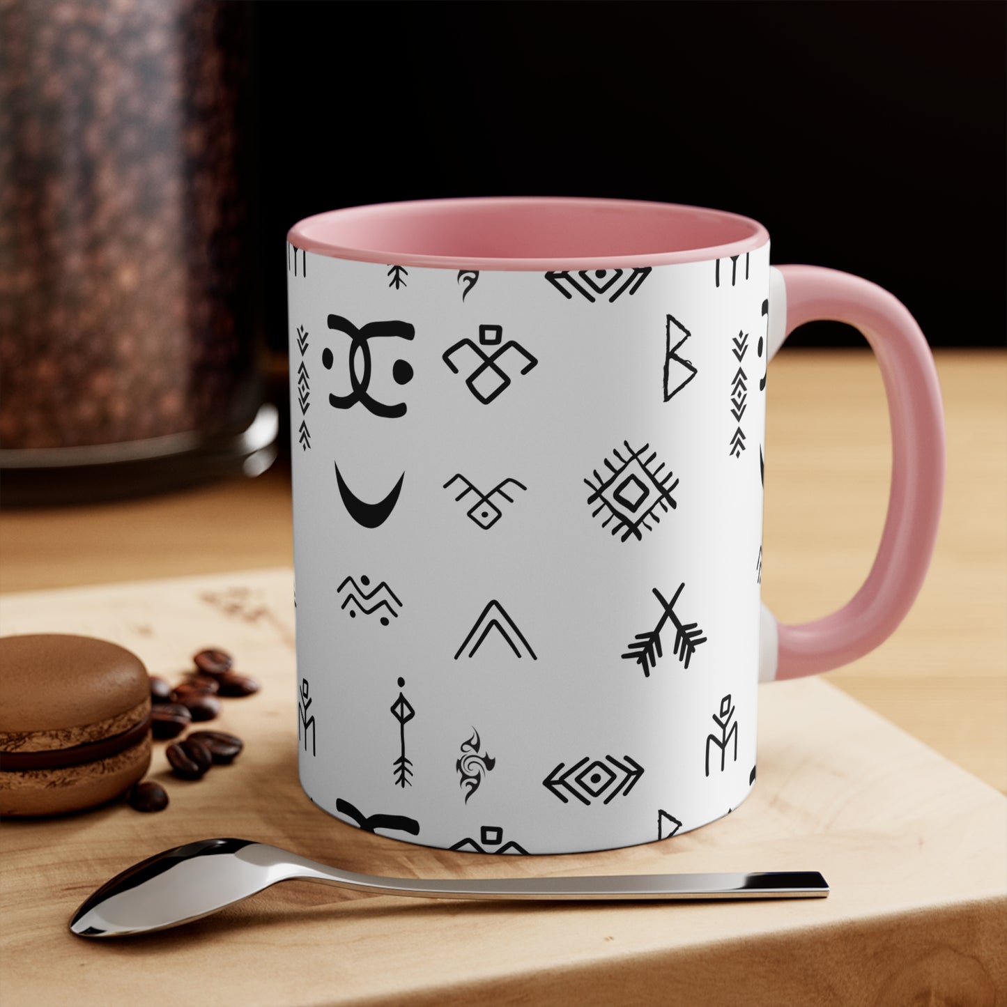 Stylish Accent Mugs for Home Decor, Unique Gift for Friends, Bohemian Coffee Cup, Minimalist Drinkware, Artistic Ceramic Mug