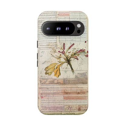 Vintage Botanical Tough Case — Floral Collage Phone Cover