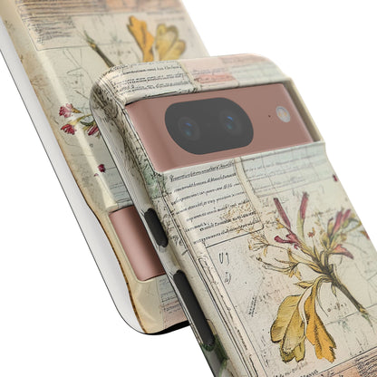 Vintage Botanical Tough Case — Floral Collage Phone Cover