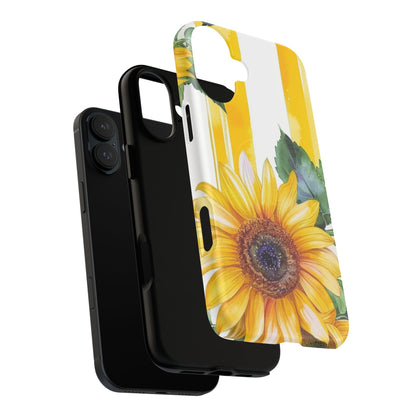 Sunflower Tough Magnetic Phone Case — Bright Floral Protective Cover