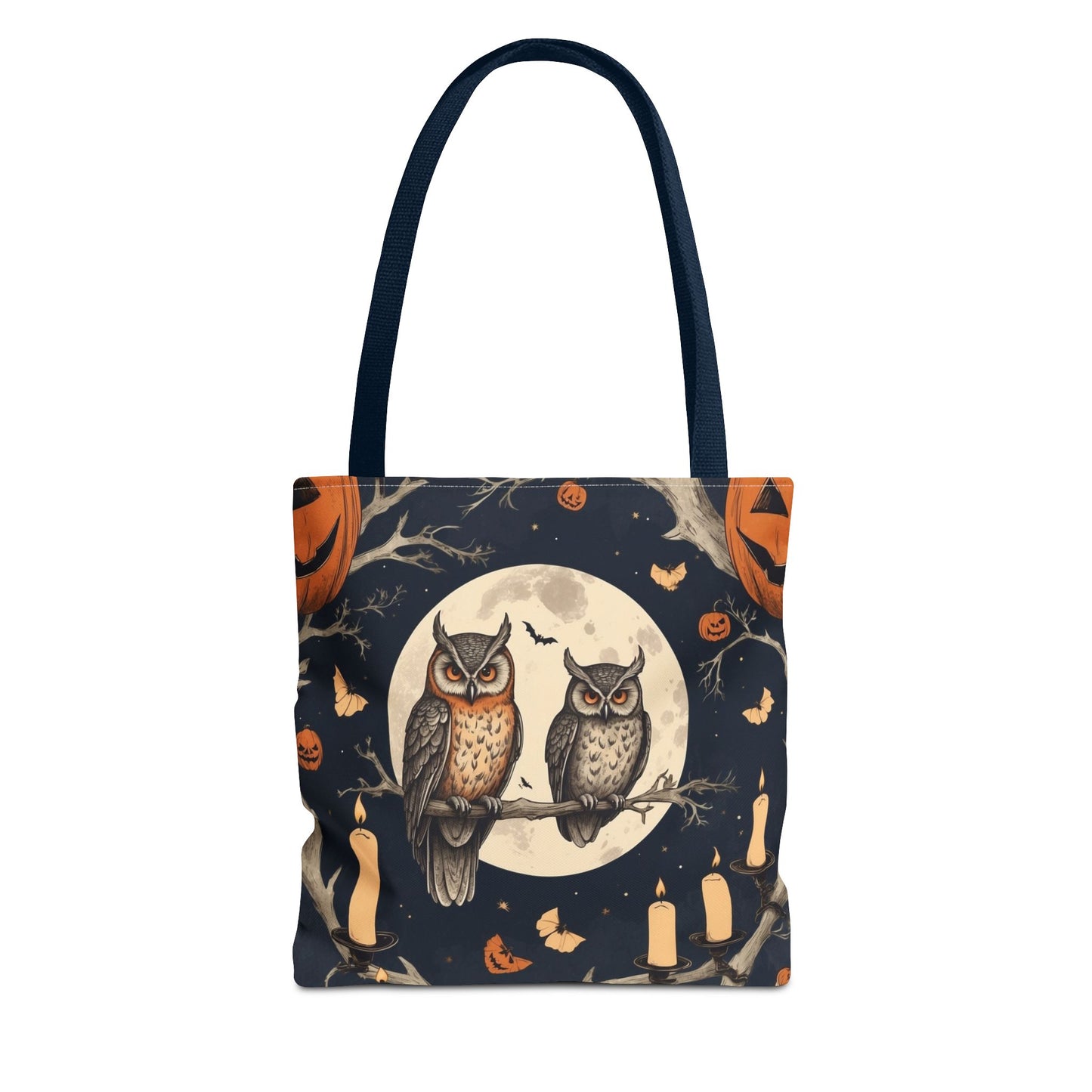Halloween Owl Tote Bag | Spooky Owl Carryall for Fall | Perfect for Trick-or-Treating, Autumn Outings, Everyday Use, Gifts