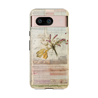 Vintage Botanical Tough Case — Floral Collage Phone Cover