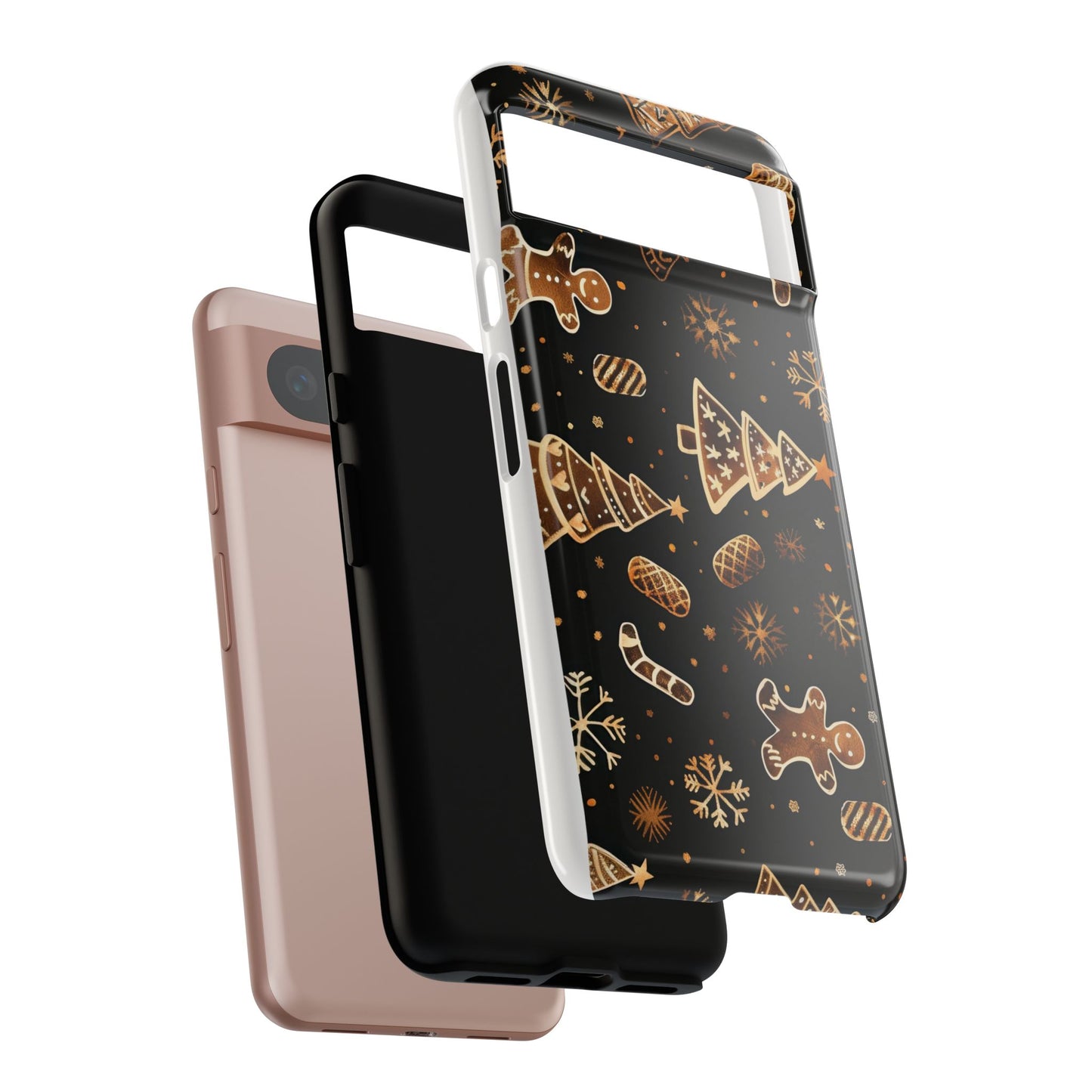 Christmas Cookie Phone Case,Black And Gold ,Case Holidays Case