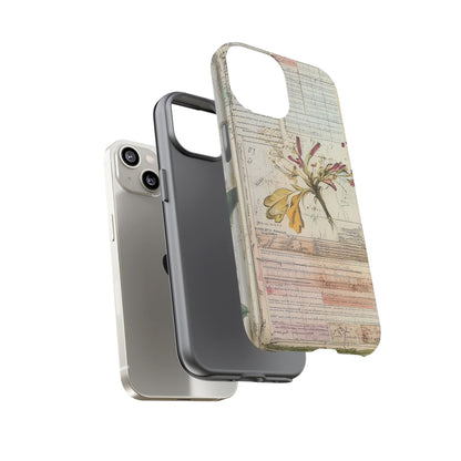 Vintage Botanical Tough Case — Floral Collage Phone Cover
