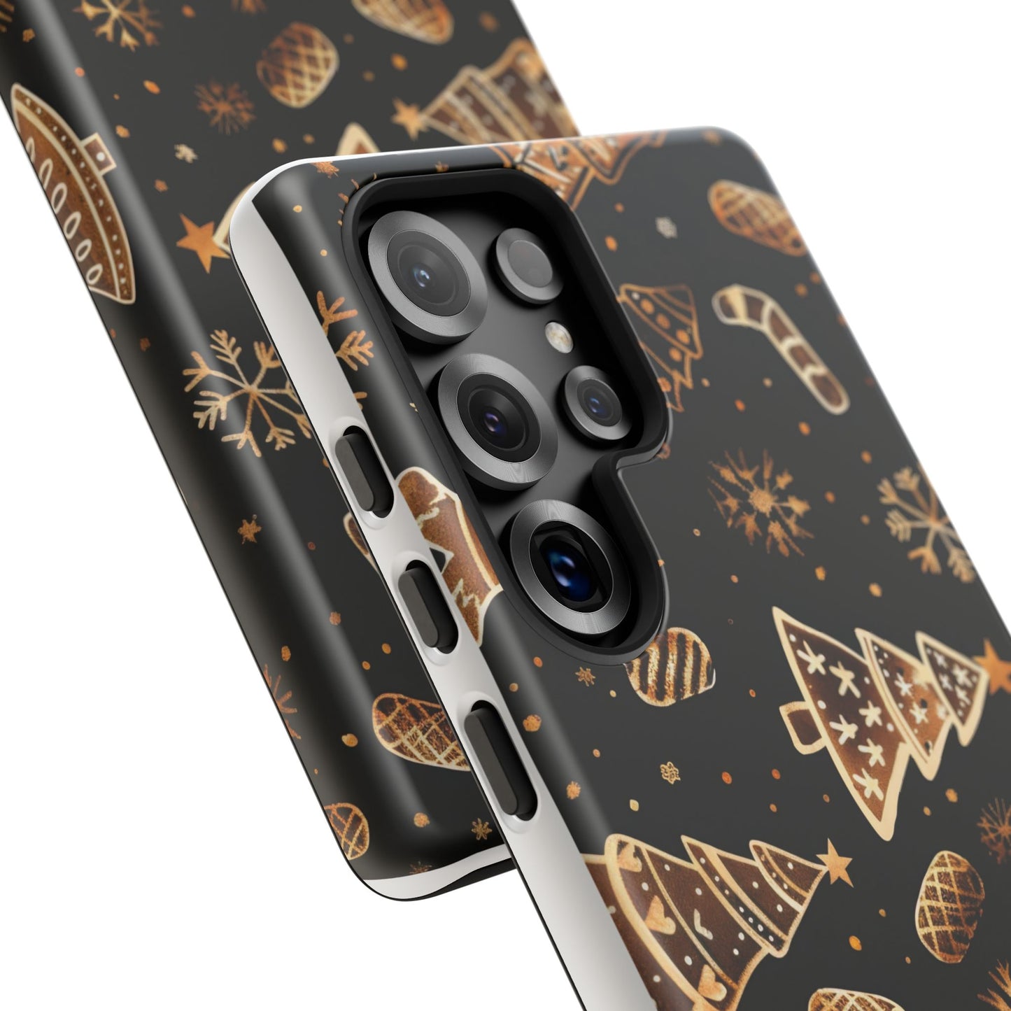 Christmas Cookie Phone Case,Black And Gold ,Case Holidays Case