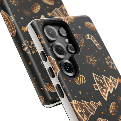 Christmas Cookie Phone Case,Black And Gold ,Case Holidays Case