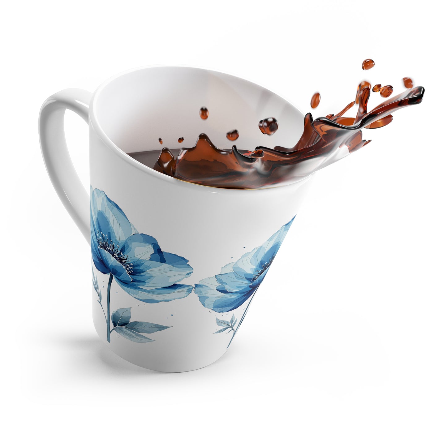 Latte Mug For Flowers Lovers.