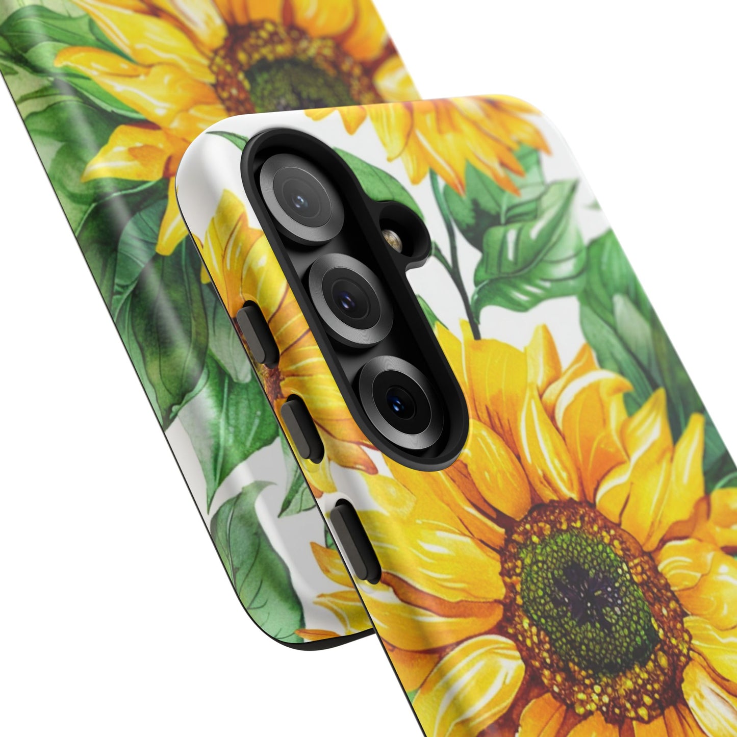 Sunflower Tough Phone Case — Bright Floral Protective Cover
