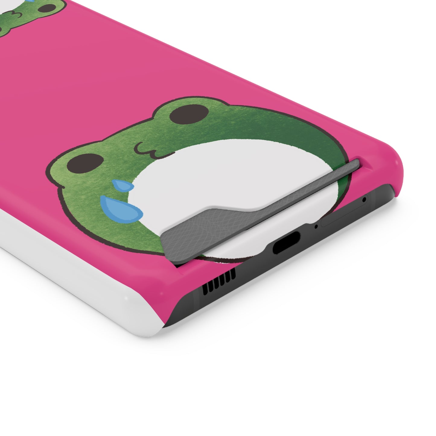 Phone Case With Card Holder frog for animal lovers