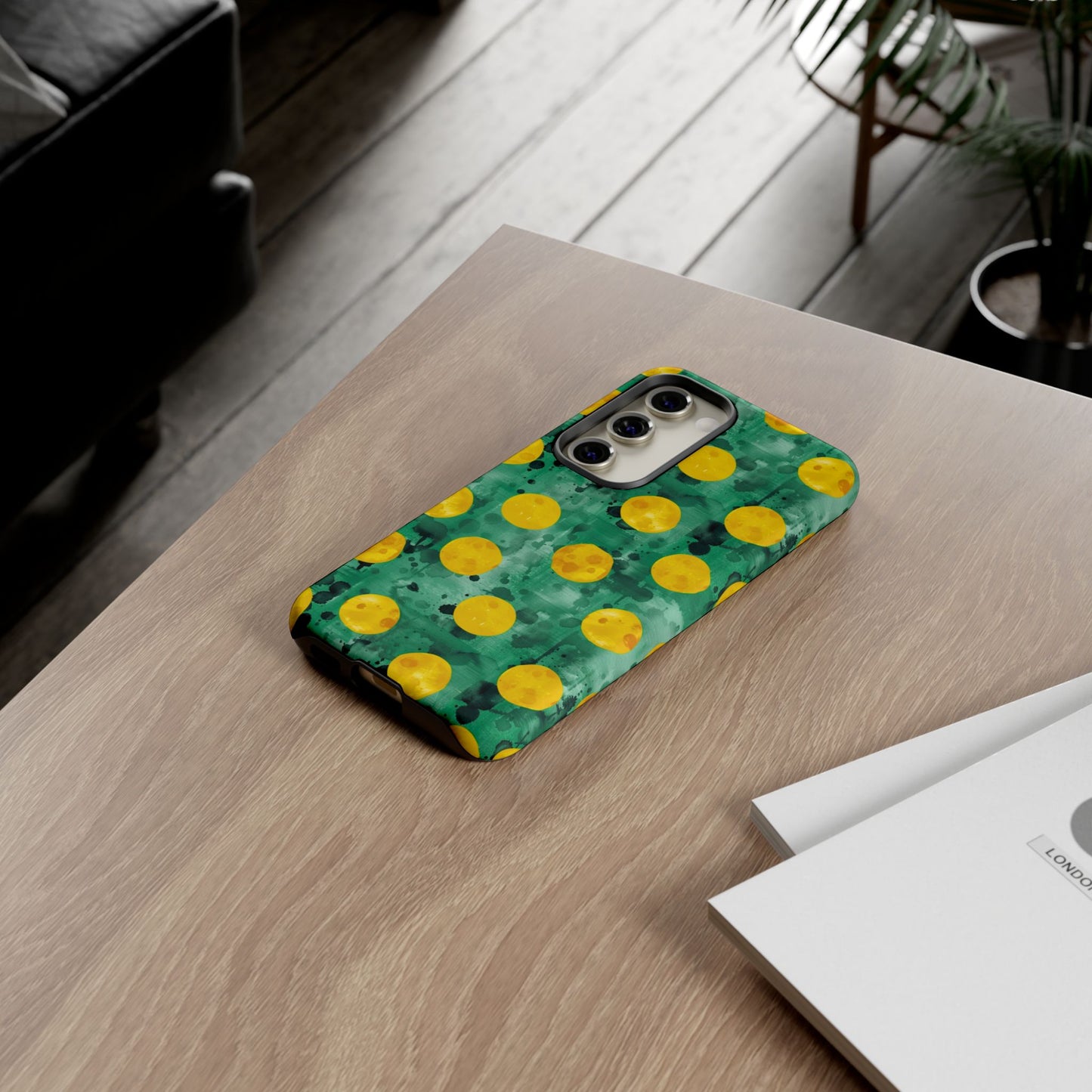 Tough Cases With a Green Color And Yellow ,A Perfect Gift For A Girl