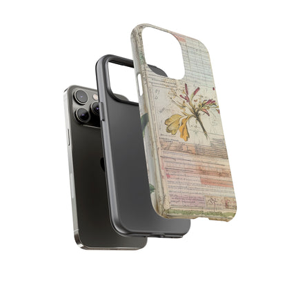 Vintage Botanical Tough Case — Floral Collage Phone Cover
