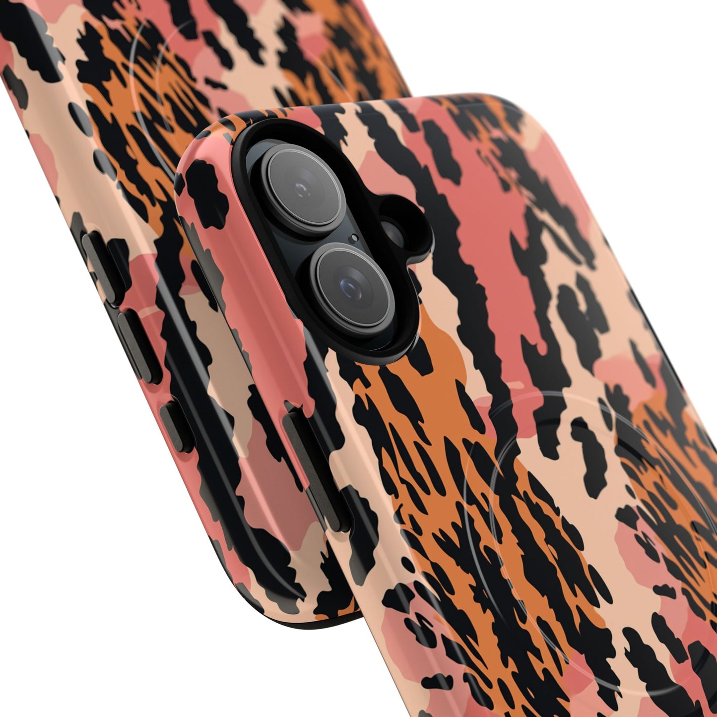 Leopard Print Tough Magnetic Phone Case — Slim Protective iPhone Cover