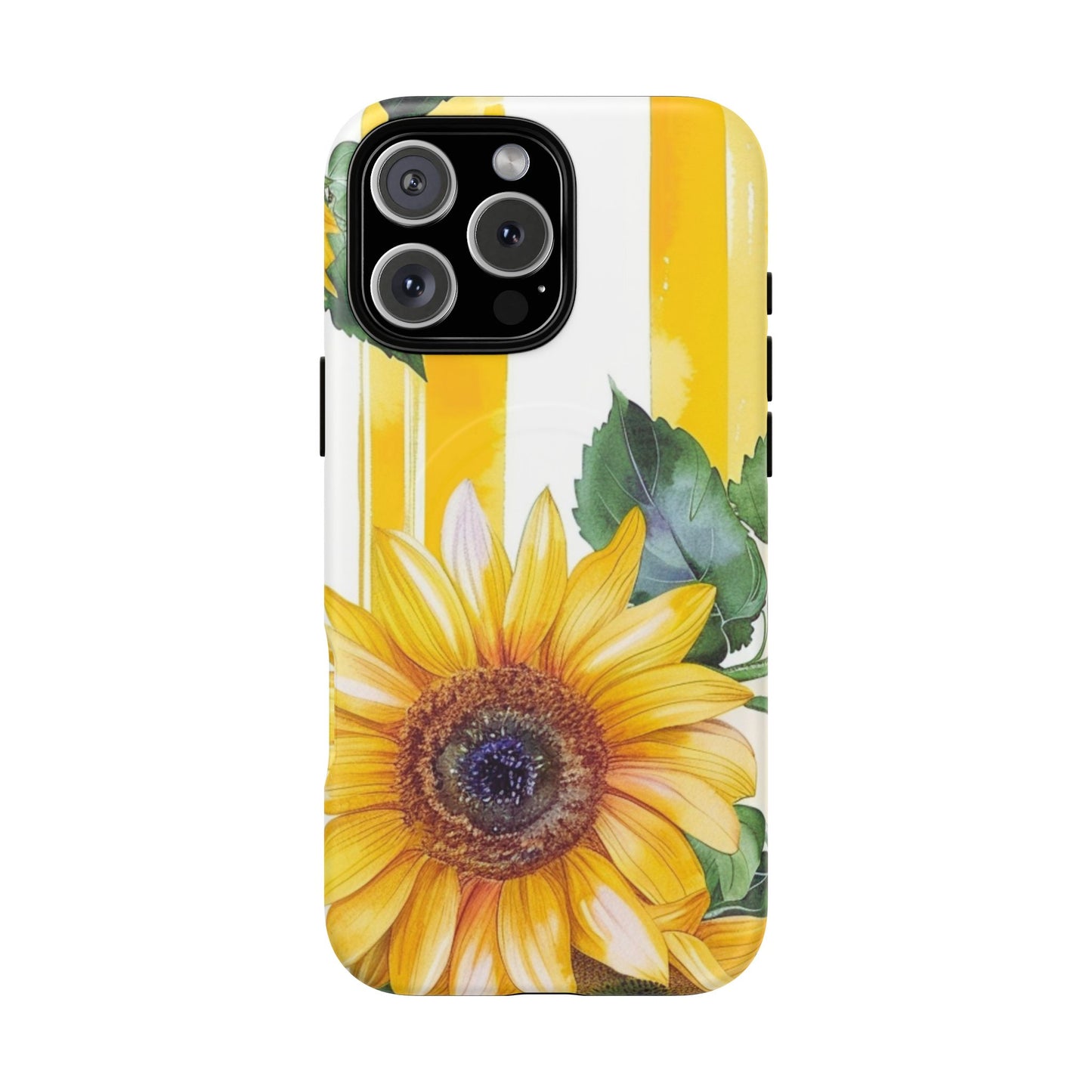 Sunflower Tough Magnetic Phone Case — Bright Floral Protective Cover