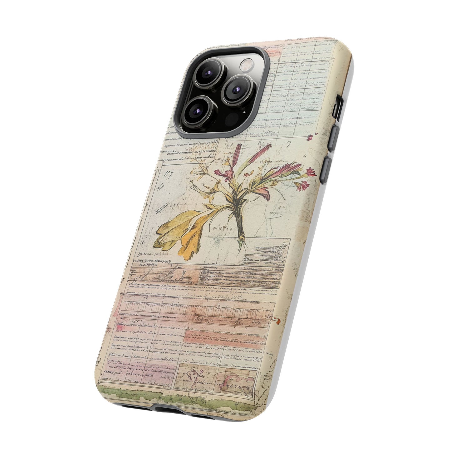 Vintage Botanical Tough Case — Floral Collage Phone Cover