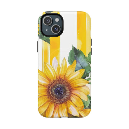 Sunflower Tough Magnetic Phone Case — Bright Floral Protective Cover