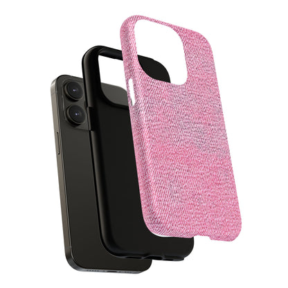 Pink Textured Tough Magnetic Phone Case — Durable Magnetic Snap-On iPhone Cover