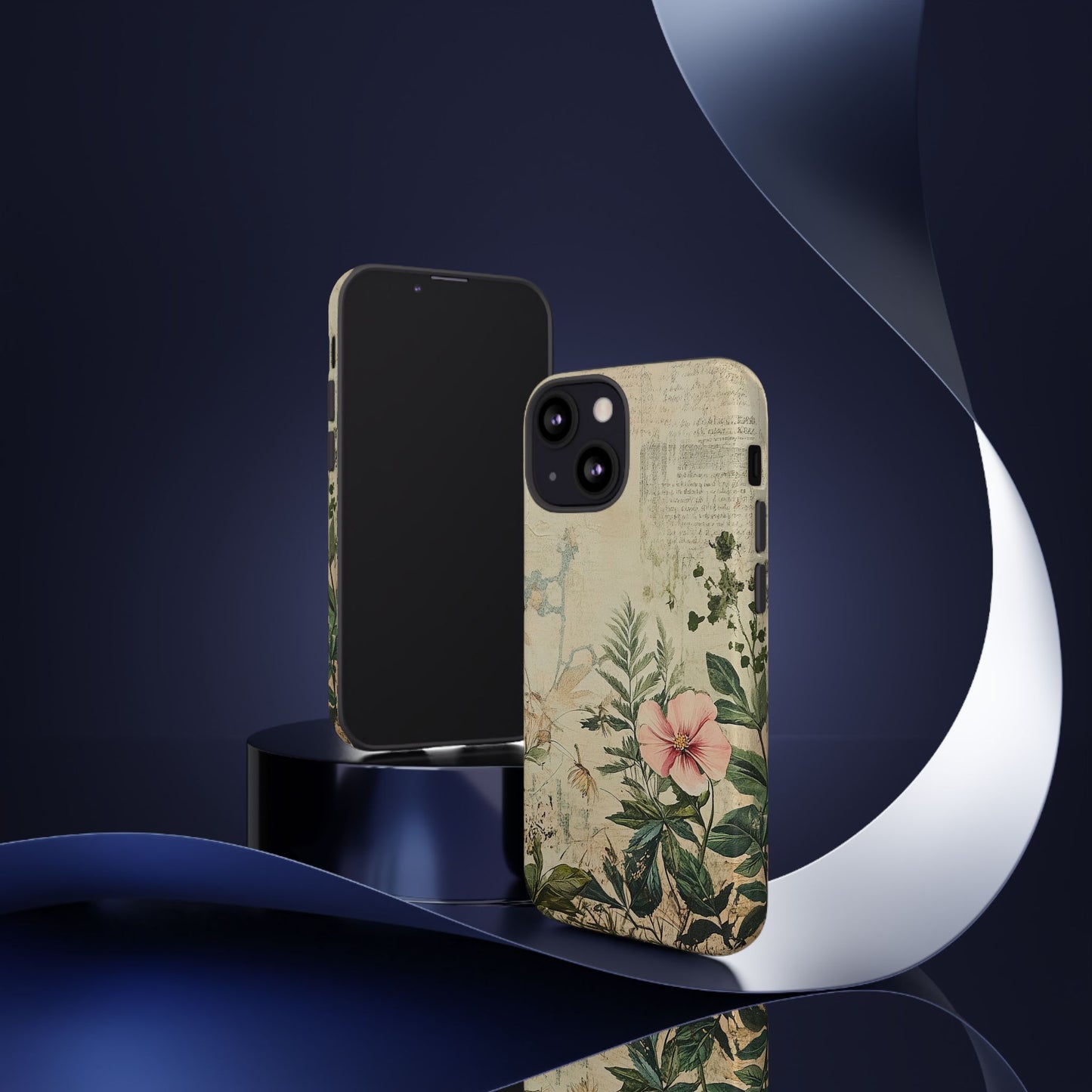Floral Vintage Tough Case – Botanical Protective Phone Cover,Plants Lovers