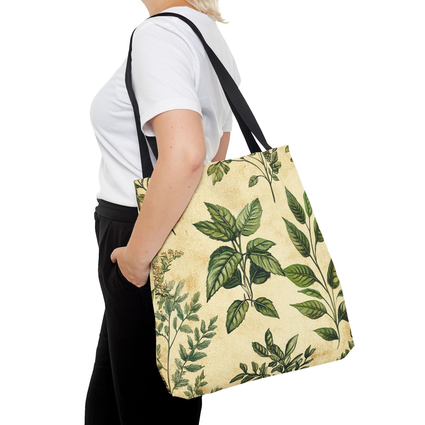 Vintage Floral Tote Bag — Botanical Garden Print AOP