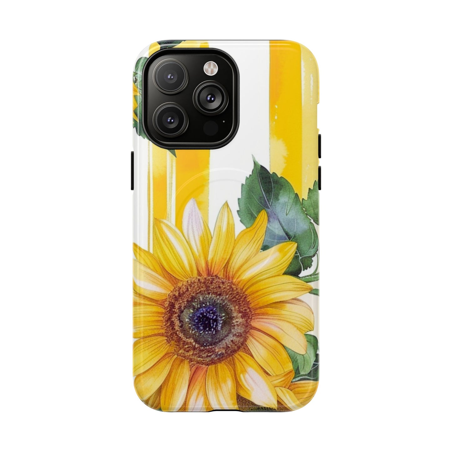 Sunflower Tough Magnetic Phone Case — Bright Floral Protective Cover