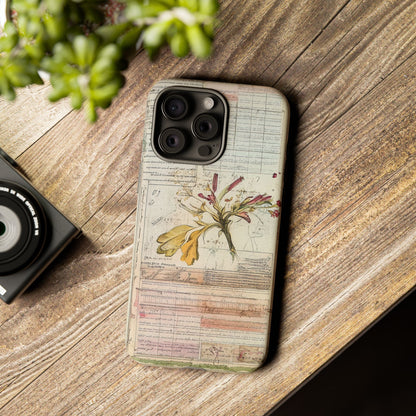 Vintage Botanical Tough Case — Floral Collage Phone Cover